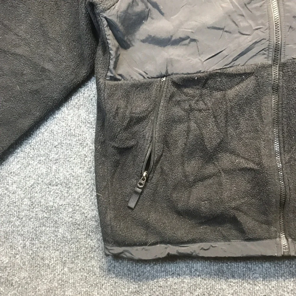 The North Face Denali Fleece Jacket Boys XL Black Good Full Zip Mock Neck Coat